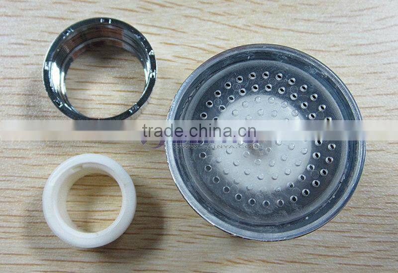 3 Color LED Light Chrom Plate Basin Kitchen Temperature Control Faucet