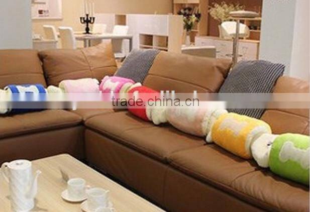 Plush car back cushion/plush car cushion