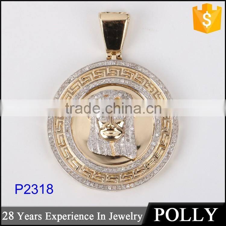 necklace factory supply cool pendant for men gold coin pendant