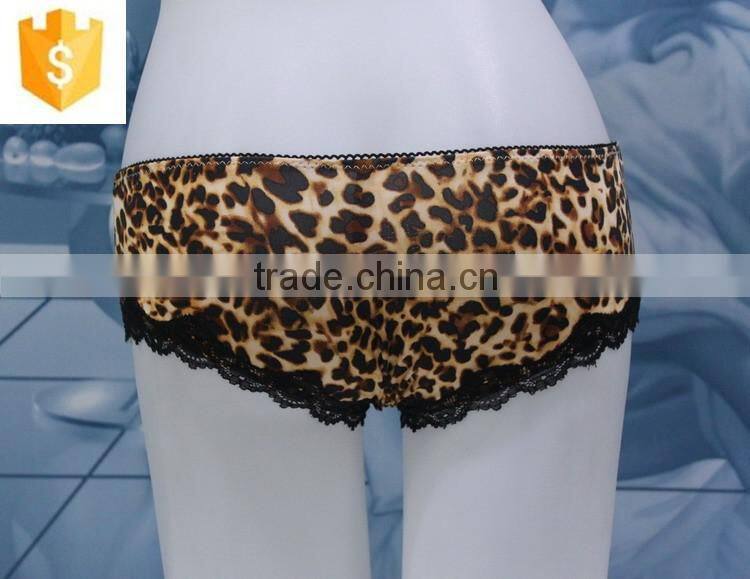 Fashion High Quality Wholesale Hot Sell Sexy Leopard Print Lace Sexy Lady Panty