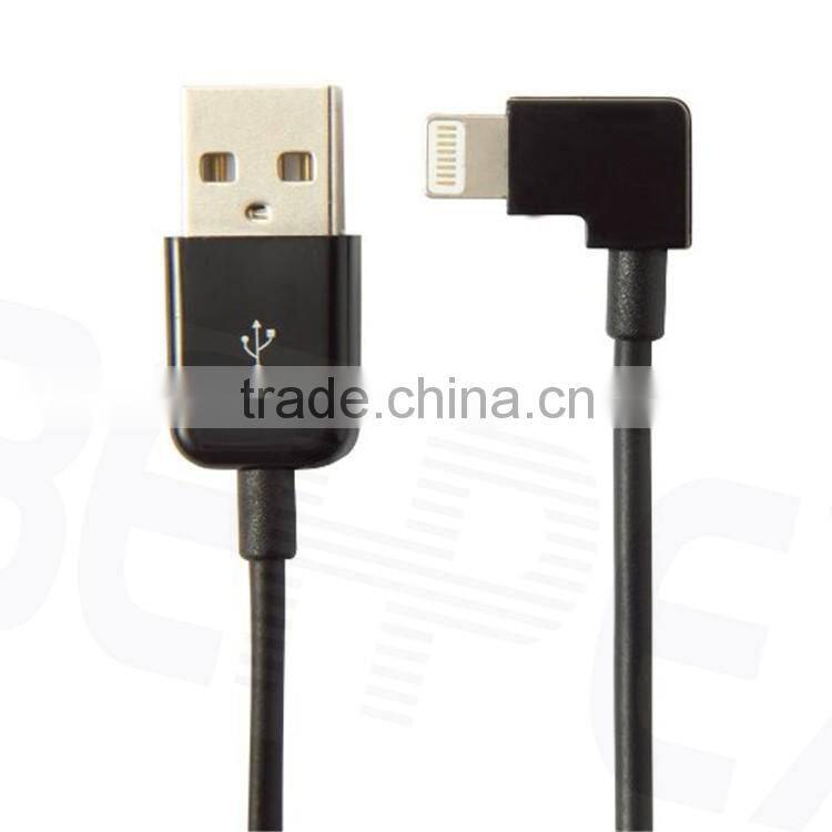 90 Degree MFI 8 Pin Male Data Multi Charge USB Cable