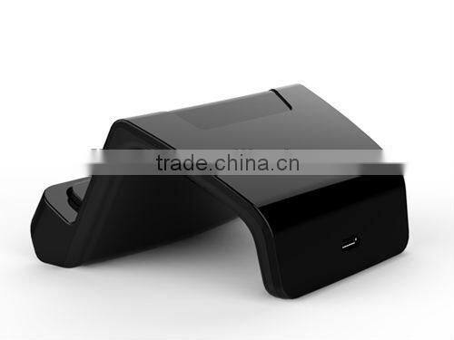 For Samsung Galaxy S4/s3/note2 Wave-shape Universal Cradle with Adjustable Micro Connector in Retail Packing