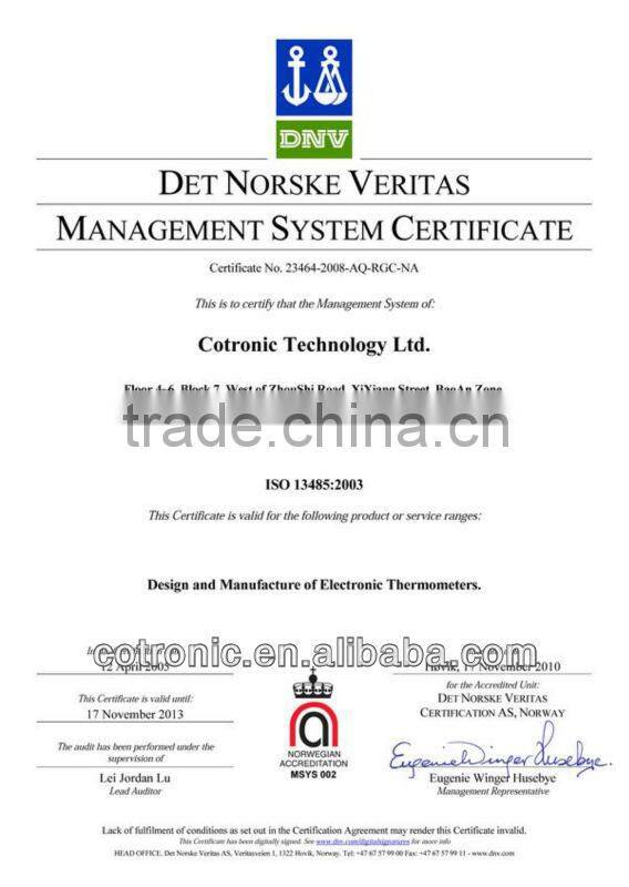 Indoor Digital thermometer with alert