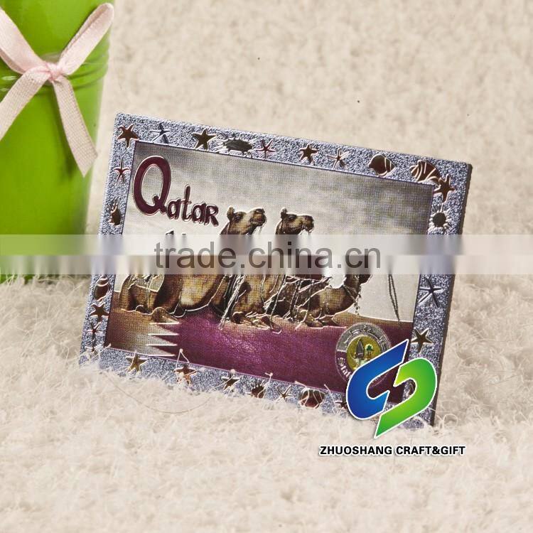 aluminum foil magnet fridge/fridge magnet for tourism