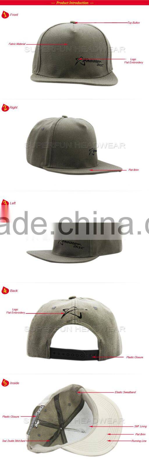 5 panel promotion cheap snapback cap