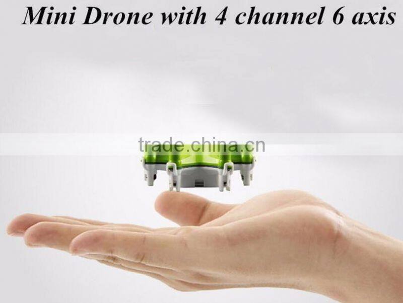 New product!! 2.4G 4CH 6 Axis Gyro RC Mini Hexacopter Headless Mode Quadcopter Smallest Drone