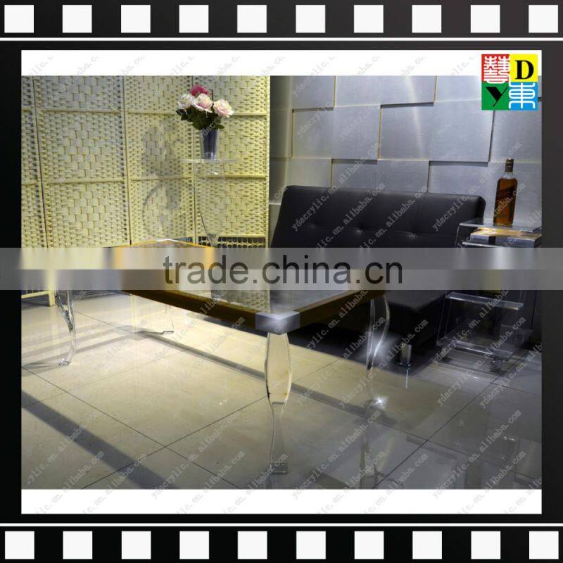 2016 New design of Transparent/clear furniture, Acrylic /plexiglass/ PMMA coffee table in living room