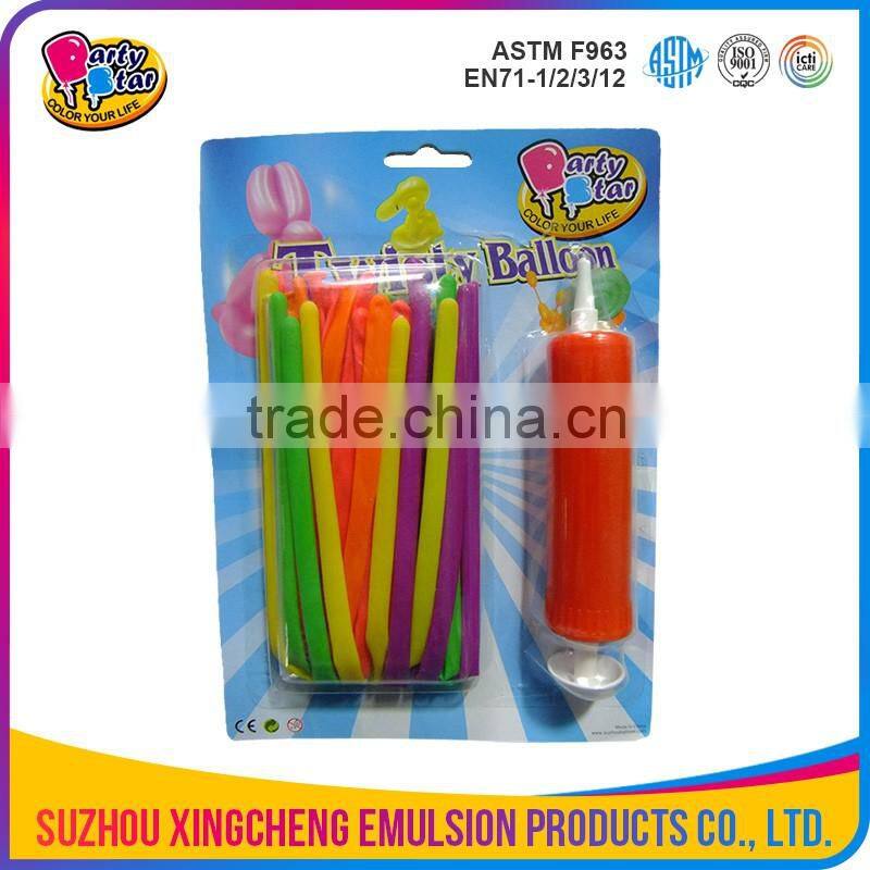Fun modeling balloon neon color