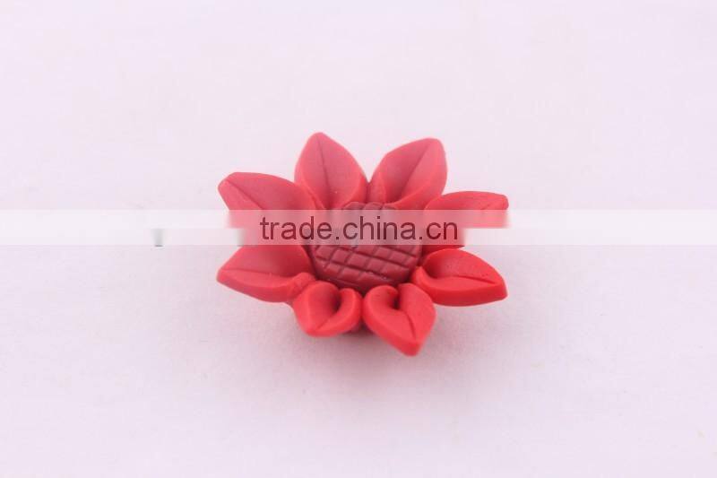Look!! Discounted prices!! Halloween Mixed colors Soft ceramic porcelain flowers for DIY fashion jewelrys!! Cheapest!! !!