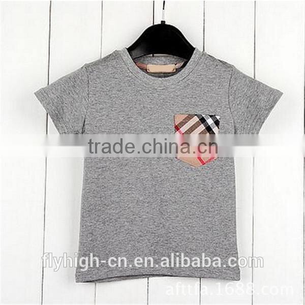 promotional short sleeve cotton material custom t shirt for kids