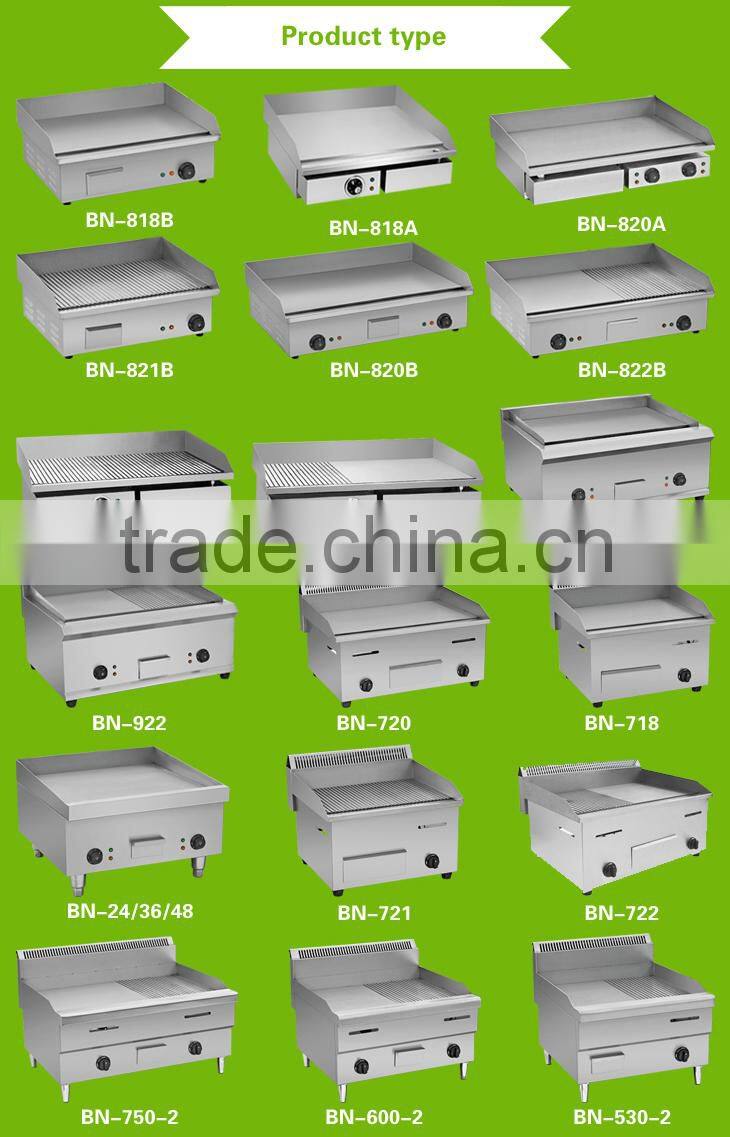 Stainless steel table top electric griddle