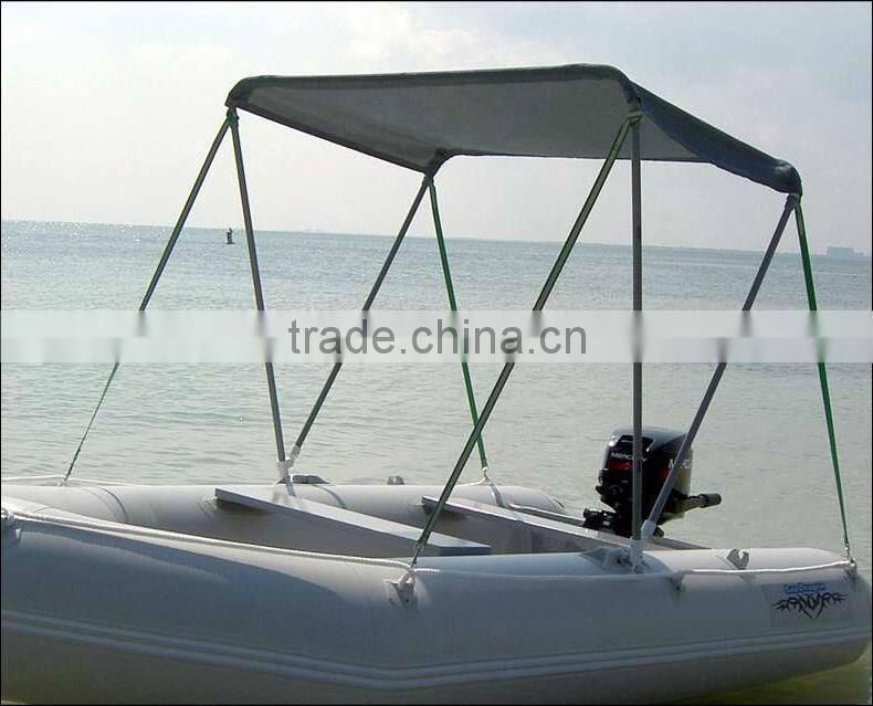 2 bow Bimini Top Frame for inflatable boat all weather prorector waterproof