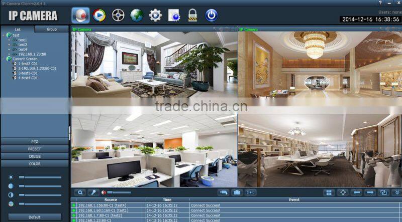 Onvif 12pcs IR LED 720P POE IP BOX CAMERA,WDR 6mm 3 megapixel HD lens IP Camera