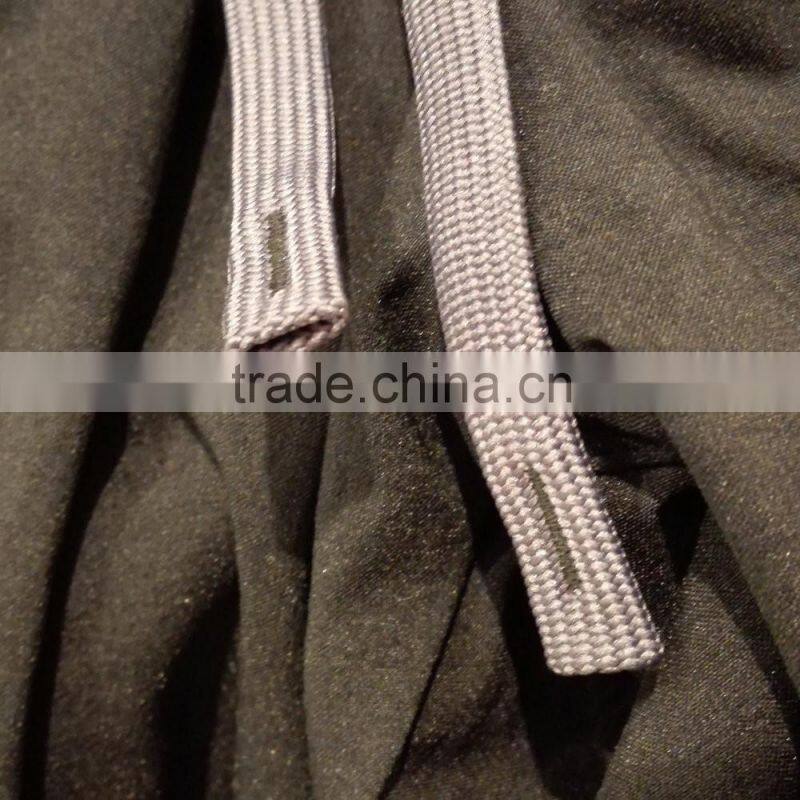 custom design hollow polyester draw cord for garment