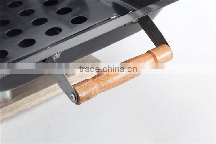 Fashion folding portable charcoal hanging bbq grill