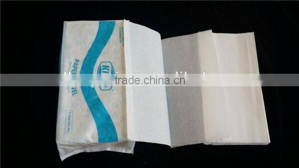 Blue single fold hand paper towel