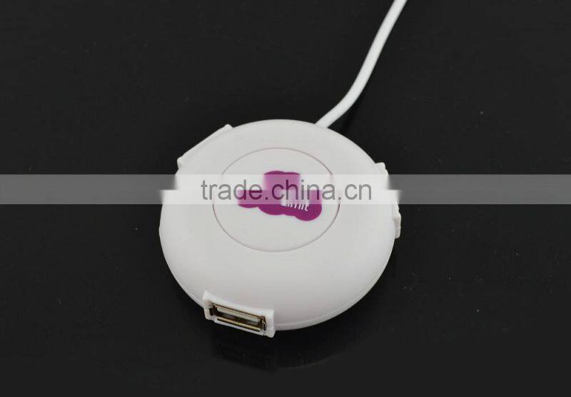 Perfect Promotional Gifts Webkey Round Hub BUtton Shape USB 2.0 Hub Mini Slim Hub