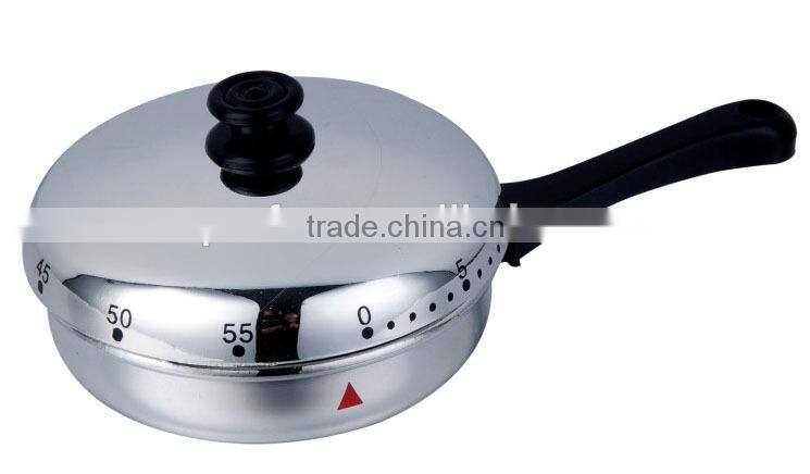 Made in China kitchen stainless steel frying pan timer