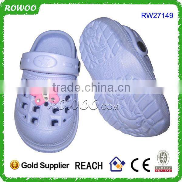 Cute nude girls garden shoes comfortable customized cartoon syle kids clogs