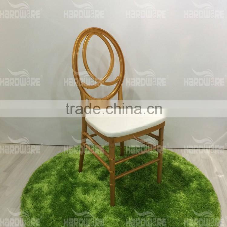 hotel round gold chiavari chairs,aluminum round back hotel banquet chairs