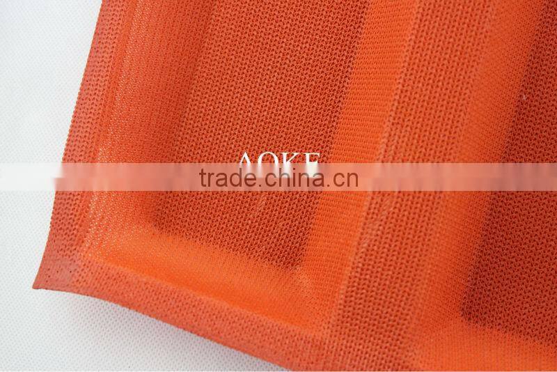 Silicone bread baking form loaf pan with hole with fiberglass reusable for above 4000 times