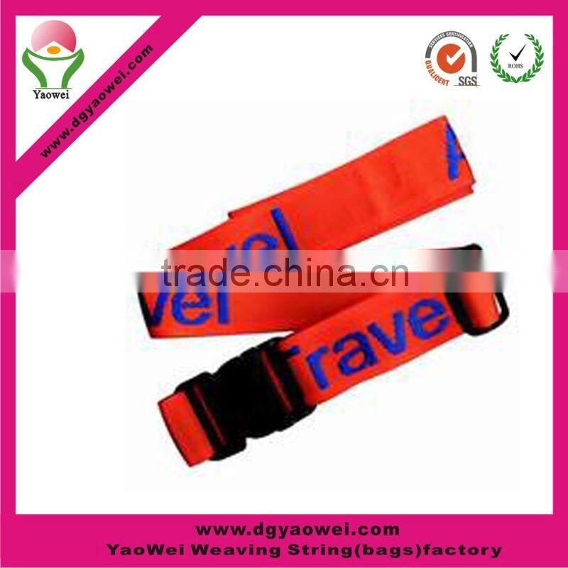 2016 hot sell Tas lock polyester printing 5 cm mens weave luggage belt