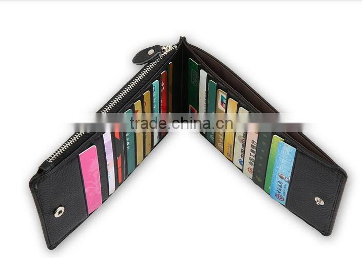 Fashion Multi Card Leather Wallet With Zip
