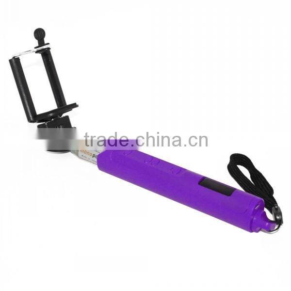 Extendable Handheld Selfie stick for camera & mobile phone, wireless bluetooth monopod for samsung for iphone