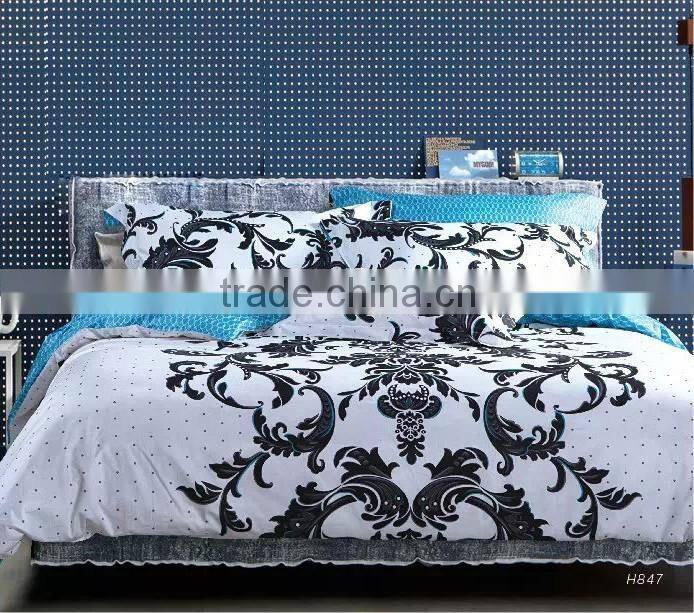 reactive printed cotton fabric comforter set for bedroom collection