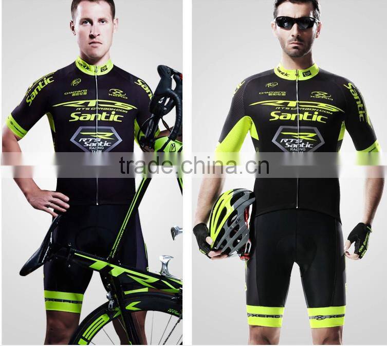 2015 Men short cycling suit in stock, team wear