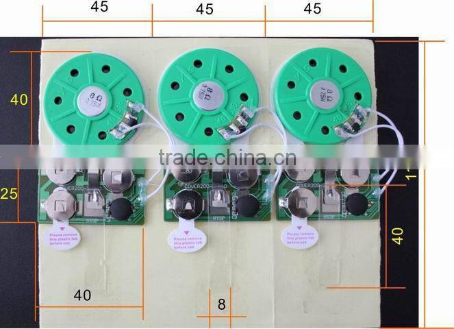 2013Chippest Programmable sound modules for greeting cards & sound box&kid toys