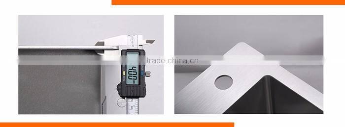 Wholesale cheap price high quality kitchen furniture single bowl stainless steel sink