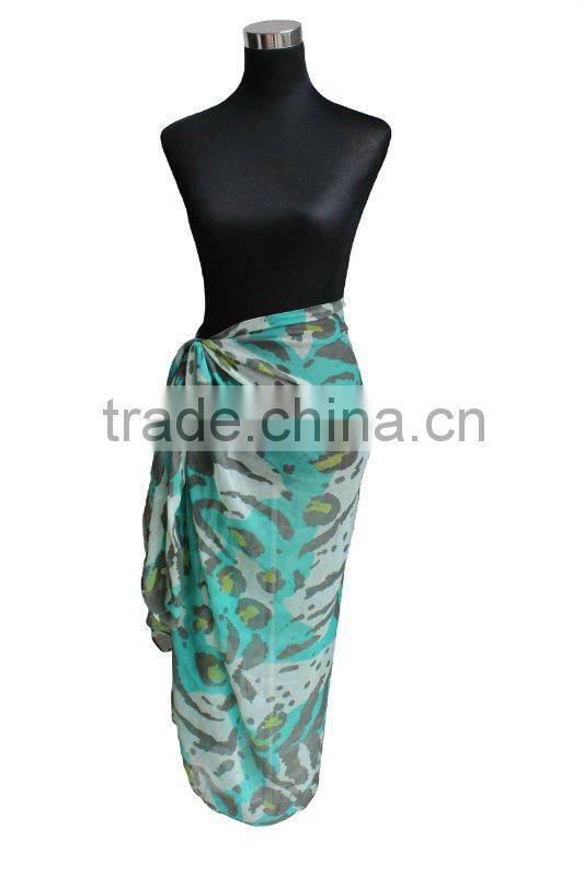 Long beach sarong scarf and shawl