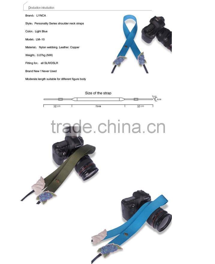 custom leather camera strap Blueberry Design Blue Camera Strap Icon Leather For DSLR for Nikon for Canon for Sony LM-10