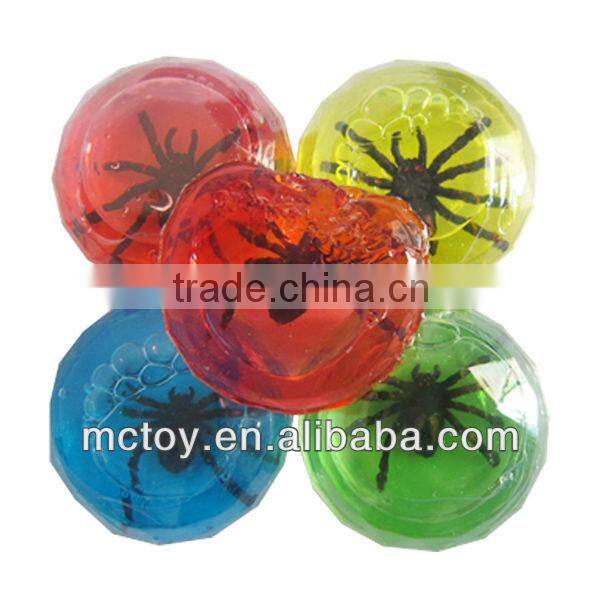 HOT Crystal diamond Gemstone Spider frog fish lizard insect red yellow blue green pink purple Putty slime toy