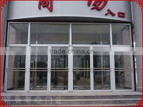 aluminum frame+glass insert commercial doors MS-920