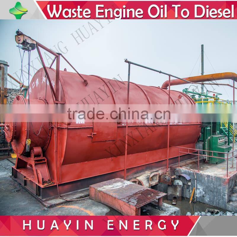 Continious Automatic used lubricants oil recycling plant