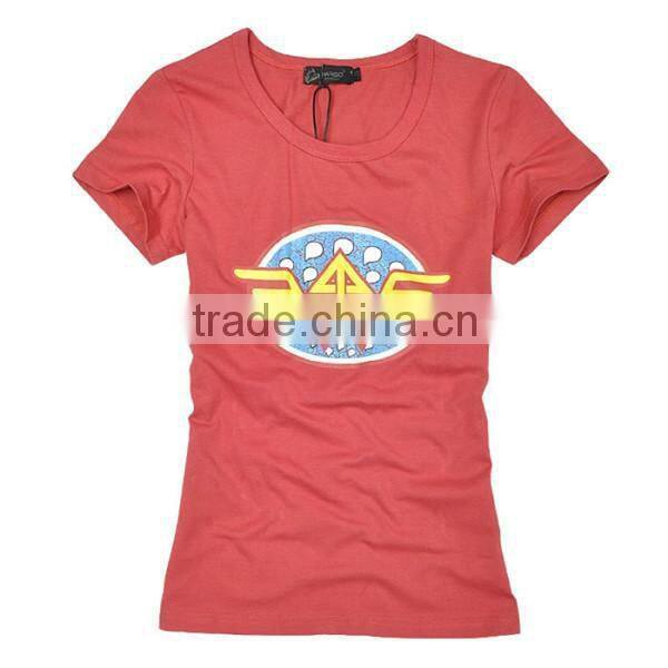 Soft smooth cotton logo printing service T-shirt