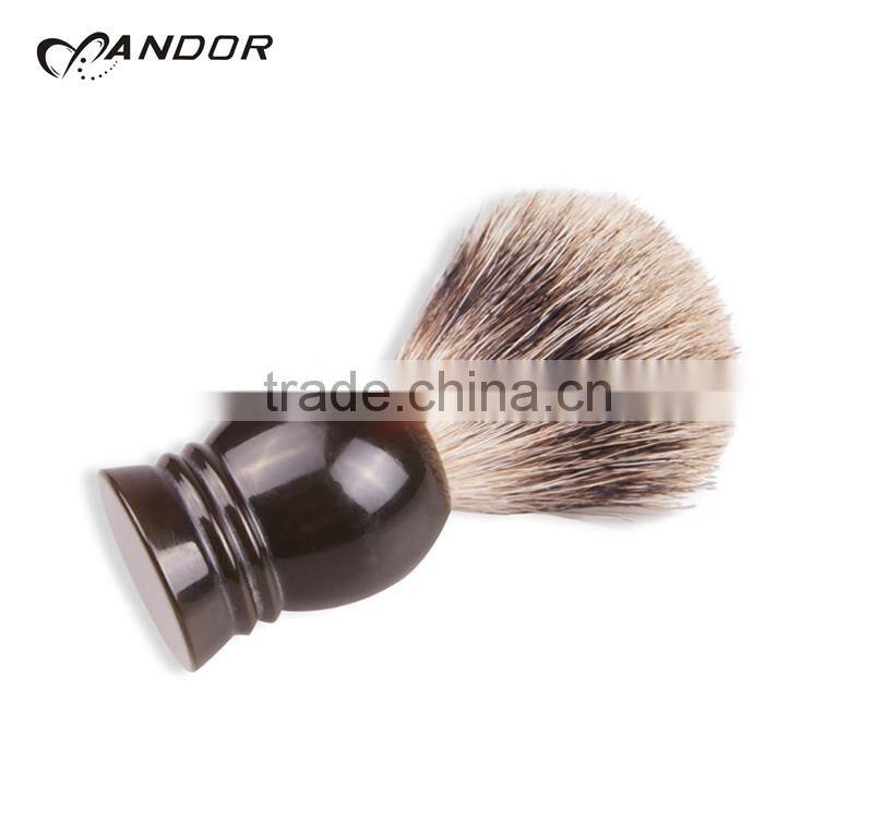 Natural resin cheap hair shaving brush can print your logo custom shaving brushes