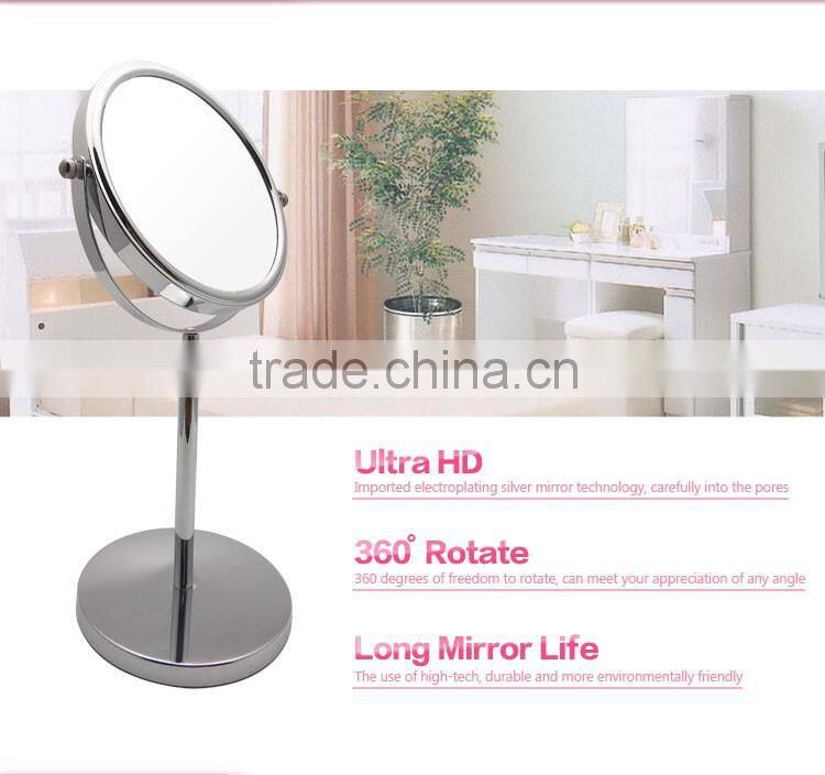 Round Shape Magnification Cosmetic Table Mirror