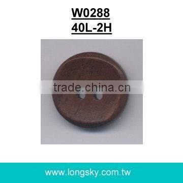 (#W0902) 1.5" 60L large size common design natural wood button