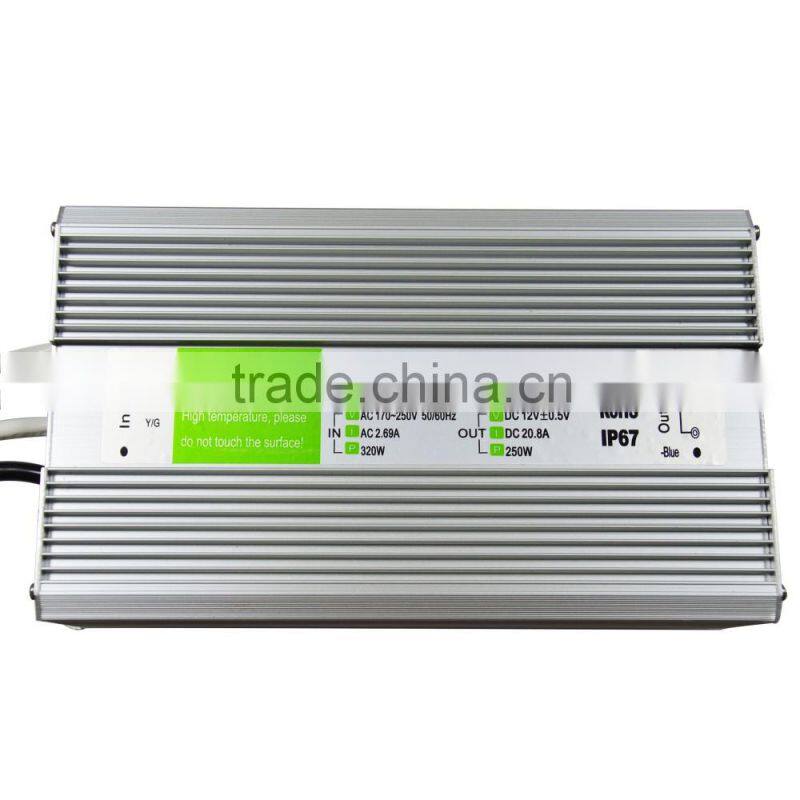 250w 12v newest product ip67 led power driver for led light