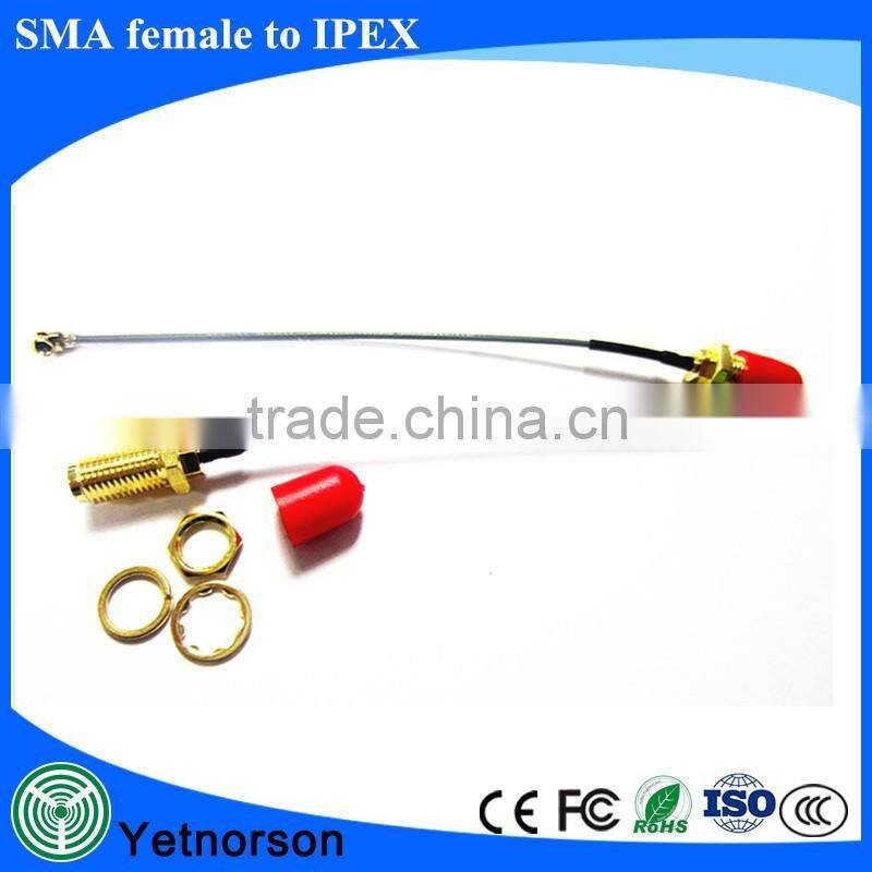 RF Interface cable SMA/IPEX MHF-4, 10cm pigtail
