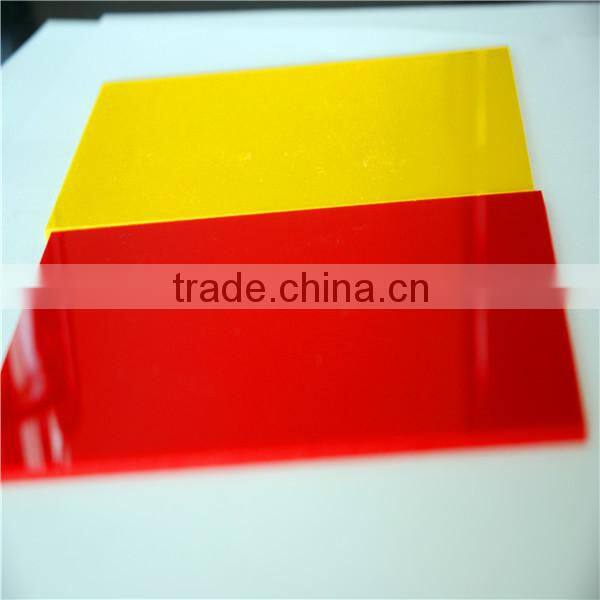 China cast color clear acrylic sheet