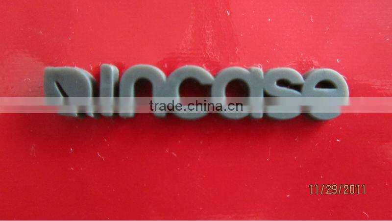 3d famous brand luggage plastic logo