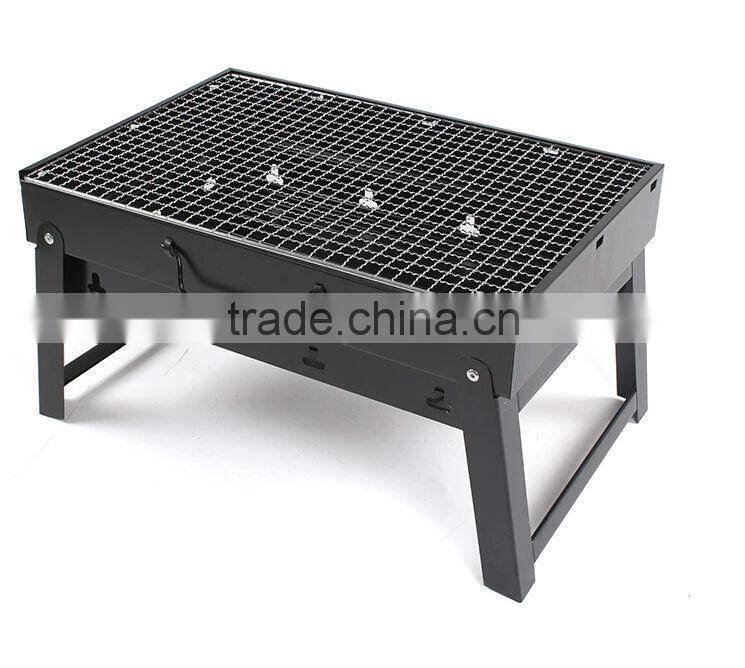 Mini box BBQ grill outdoor portable folding barbecue grill