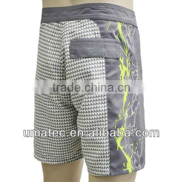 Reflective neon printed logo Polyester Printed Stain Men's Board Shorts-short shorts