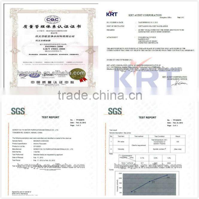 Ou Ya offers the new resource anionic polyacrylamide
