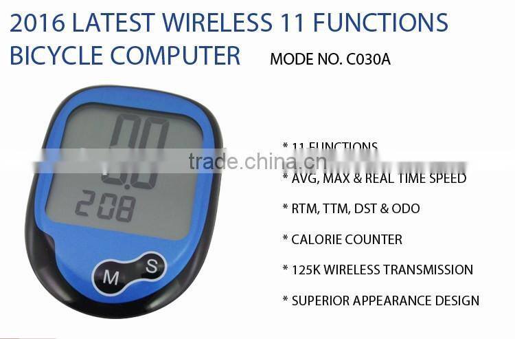 Waterproof Electric Exercise Bike Computer with Sustaining Backlight