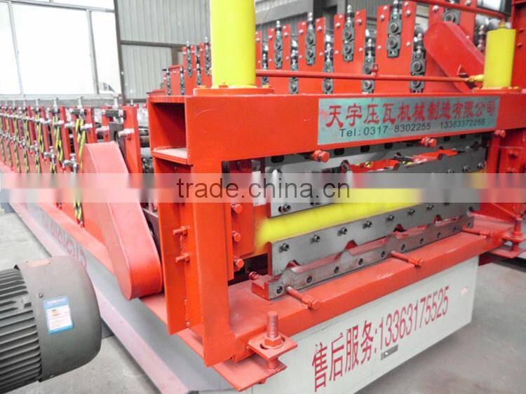 double layer ibr aluminum metal panel roof stepping machine